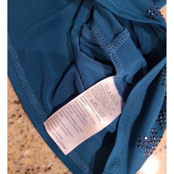 Susan Graver Artisan Size 1X Liquid Knit Tunic with Asymmetric Hem Embellished - Picture 5 of 16